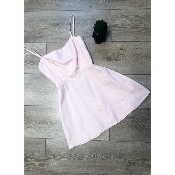 |Sold|  •Reformation• baby pink dress - Picture 3 of 9